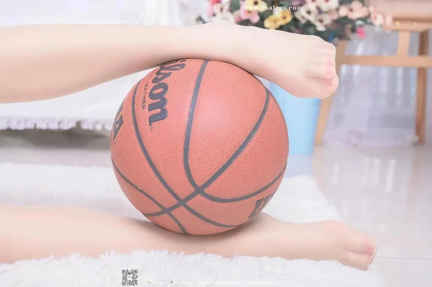 [SSA丝社]超清写真 NO.325 素素小姐姐放假在家穿丝袜陪你玩篮球(下)[23] [48P]插图8